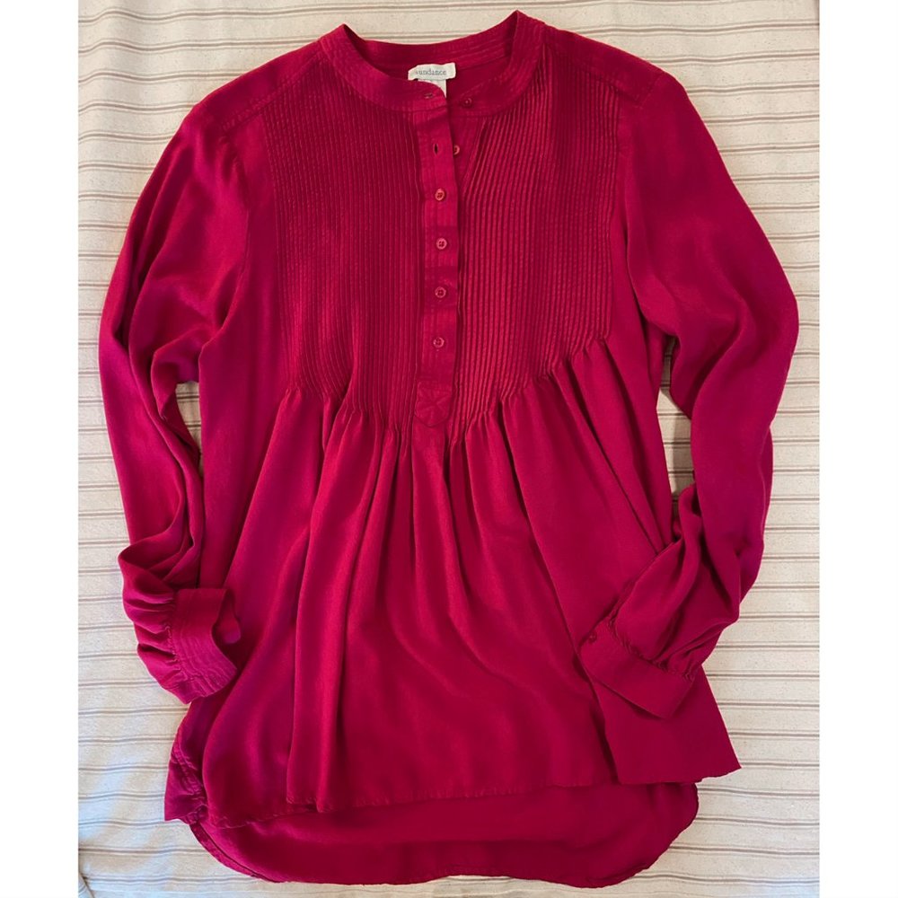 Sundance Mystic Falls Top / Blouse in Raspberry, Size SMALL